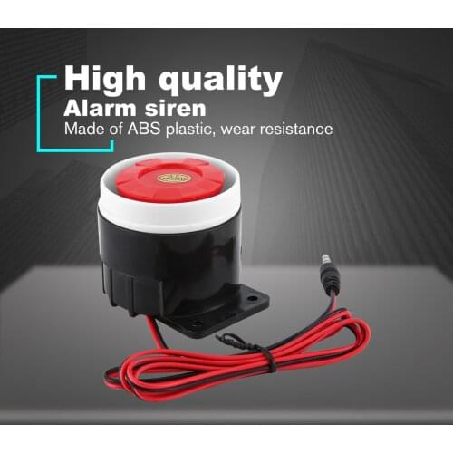 New DC Piezo Electronic Buzzer Alarm Siren Security Horn 12V DC Electronic Buzzer Alarm Siren Security Horn 110dB Alarm Siren