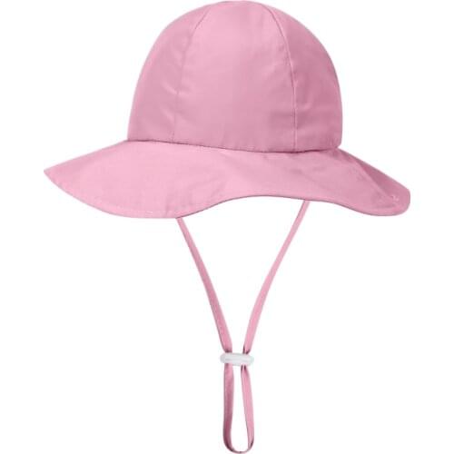 Summer Baby UV Protection Sun Hat Boys Cap Children Panama Unisex Beach Girls Bucket Hats Cartoon Infant Caps