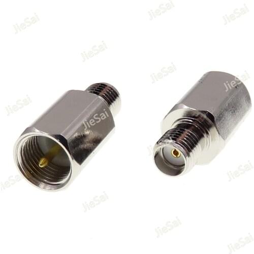 2pcs FME-J/SMA-K FME Male To SMA Female Plug Connector Adapter