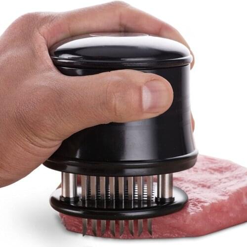 Professional Meat Tenderizer Needle With 56 Stainless Steel Blades Kitchen Cooking Tools Tender Meat Hammer For Beef Steak