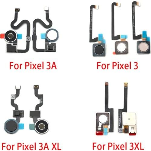 Fingerprint Scanner For Google Pixel 3 3XL 3A XL ID Home Button Fingerprint Menu Return Key Recognition Sensor Flex Cable