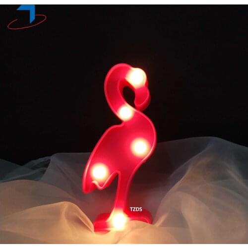 Cute Flamingo LED 3D Light Night Light Kids Gift Toy For Baby Children Bedroom Decoration Indoor Lighting