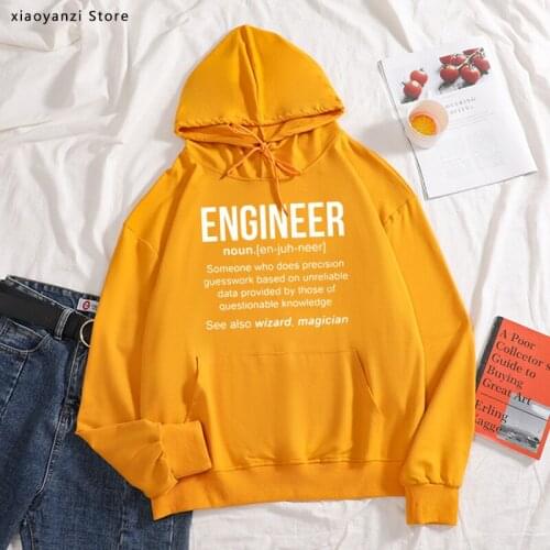 Engineer hoodies Engineer sweatshirts Print Cotton women sportswear Fashion Plus size hoodies
