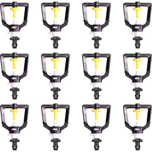 Garden Irrigation Rotating Misting Refraction Hanging Nozzle Watering Sprinkler Dripper Greenhouse Lawn Beds Spray Humidifier