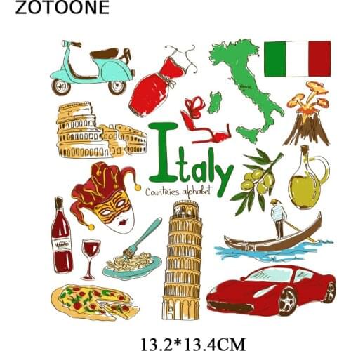 ZOTOON Iron On Patches For Clothing Summer Fabric Badge Stickers Clothes Jeans Washable Decoration Heat Transfer Parches G