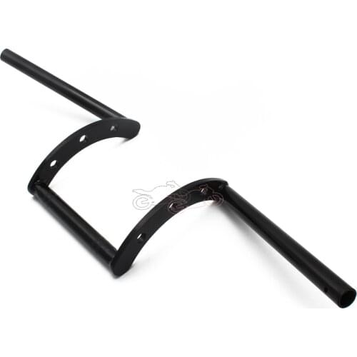 1x Black Steel Motorcycle Custom 22mm Ape Bar High Handlebar Pullback Hand Bar For Harley Sportster Chopper Bobber Softail Dyna