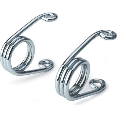 2pcs Motorcycle Bicycle Seat Springs Chrome 2" Scissor Style Torsion Solo Mount Cushion Spring For Chopper Harley Bobber