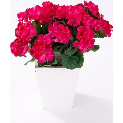 26cm Artificial Flowers Artificial Begonia Flowers Silk Fake Hydrangea Flower Home office Wedding Decoration