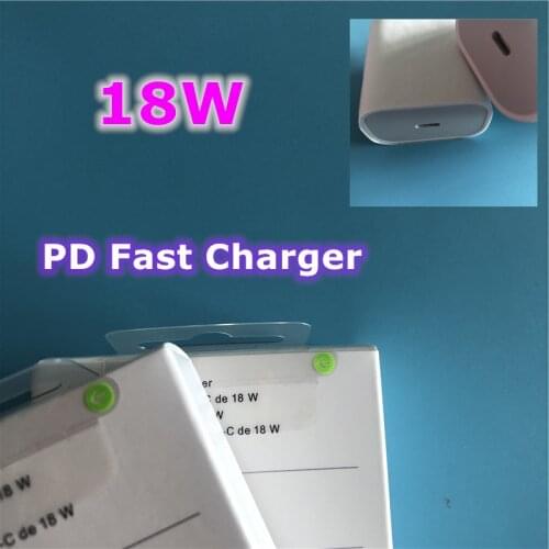 5pcs/lot 18W PD USB Type C Quick Charger Adapter Original OEM US EU Plug Fast Charging USB-C Power Adapter For i11 Pro Max XS XR