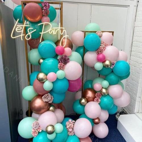 84Pcs Maca Multicolor DIY Balloons Set Arch Garland Kit Rose Gold Baby Pink Wedding Baloon Baby Shower Baptism Birthday Party