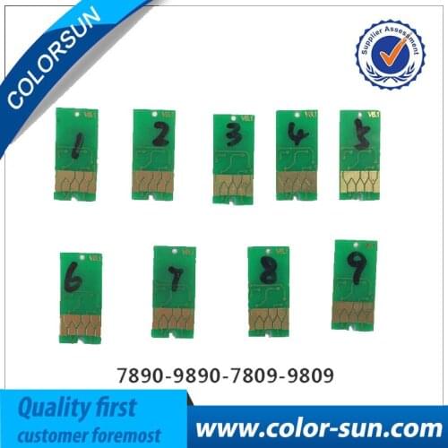 9pcs for Epson 7890 9890 7809 9809 Compatible Chips Reset Chips