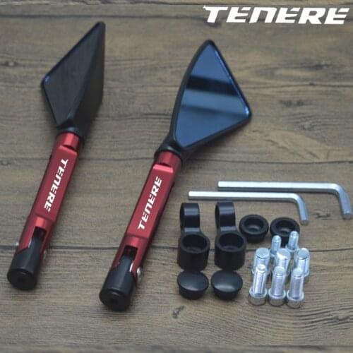 For YAMAHA XT660Z XT660X SUPERTENERE/XT1200ZE Tenere 700 World Raid Aluminum CNC Motorcycle Side Mirror rearview Mirrors