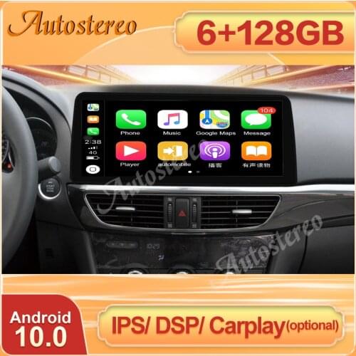 10.25" 1920 For Mazda 6 2013-2016 6+128G Car Stereo Android 10.0 GPS Navigation Multimedia DSP Player Headunit Radio IPS Screen