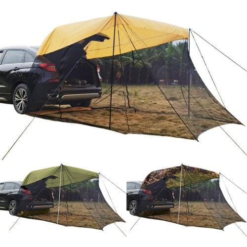 Car Rear Extension Sunshade Tent Vehicle Trunk Side Awning For Mountaineering Camping Car Tail Extension Tent Sunshade Rainproof
