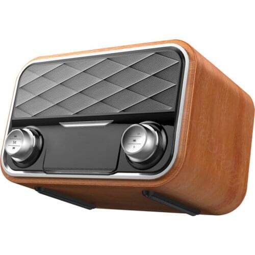 Retro radio bookshelf Wireless Bluetooth speaker Boombox Subwoofer dual speakers subwoofer FM Radio TF Card AUX U Disk Music