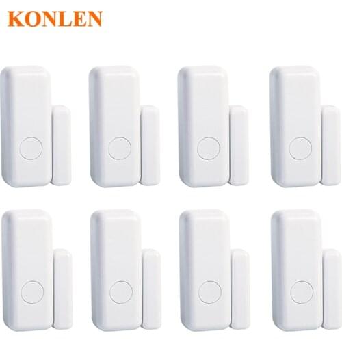 Wireless 433mhz Mini Door Security Sensor Window Open Alert Detector Magnetic Contact Anti Theft for KONLEN Smart Alarm Panels