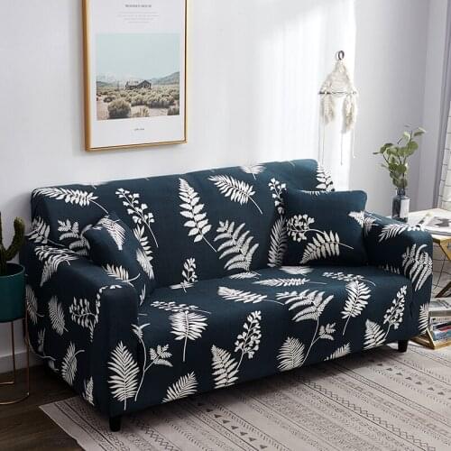 Leaves Sofa Slipcovers Tight Wrap All-inclusive Slip-resistant Elastic Cubre Sofa Towel Corner Sofa Cover Couch Cover