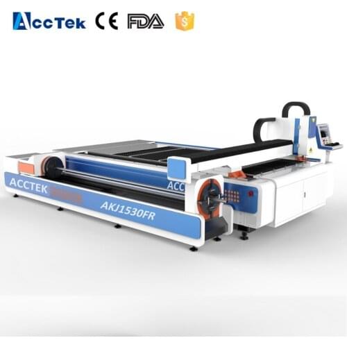 CNC Fiber Laser Cutter Imported Sevro System 750W 1000W Sheet and Tube Integrated Machine