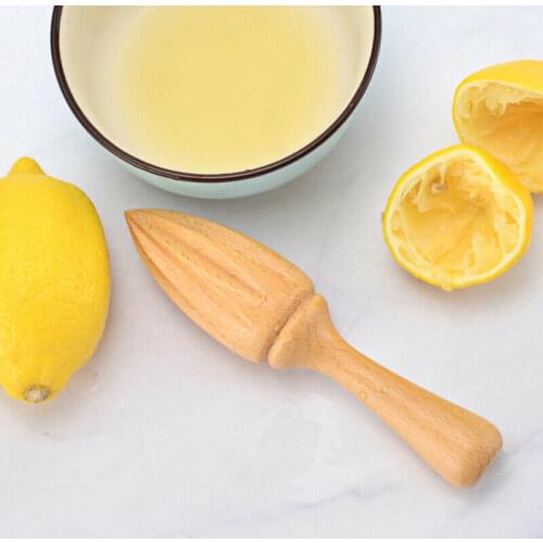 Wooden Citrus Reamer Ten-corner Shape Lemon Squeezer Manual Juicer Fruit Orange Citrus Juice Extractor For Kitchen Juice Gadget