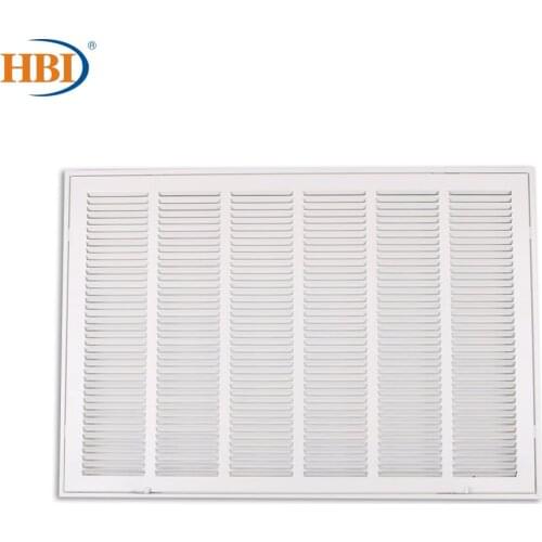 HBI W30" x H20" Steel Air Vent Filter Return Air Grille Vent Cover White Powder Coating with Frame Ceiling and Sidewall Cover