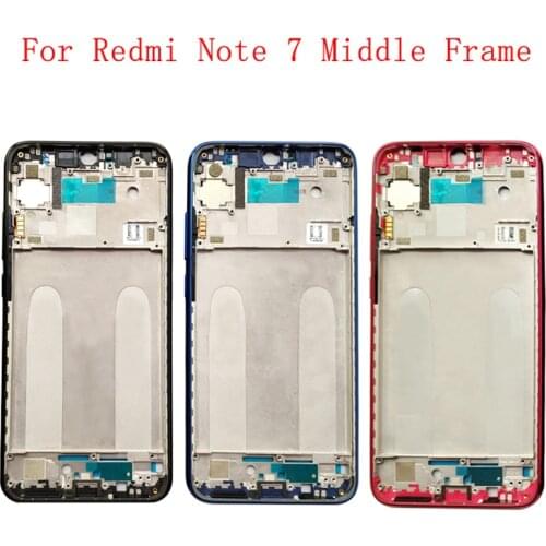 Housing Middle Frame LCD Bezel Plate Panel Chassis For Xiaomi Redmi Note 7 8 8Pro Phone Metal Middle Frame
