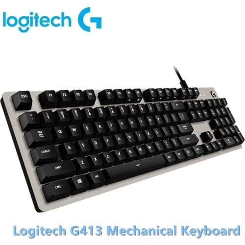 Logitech G413 Backlit Mechanical Gaming Keyboard ROMER-G T 114 Keys Multimedia for Laptop Desktop PC Gaming Overwatch PUBG Gamer