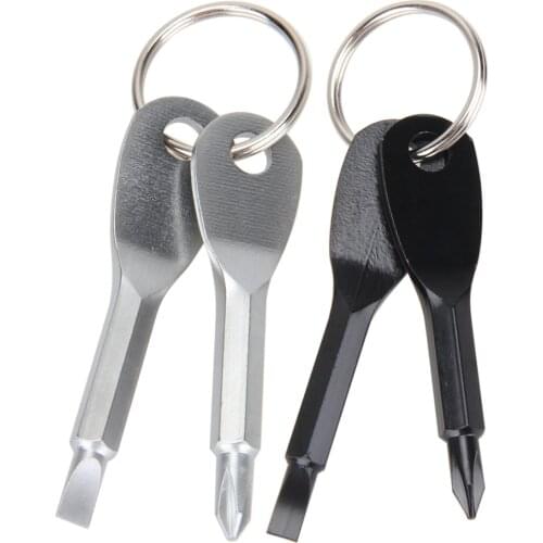 Mini Screwdriver keychain Outdoor EDC Multi Tools Key Ring EDC Screwdriver Set Pocket Outdoor Tool Set Multitools Keychain