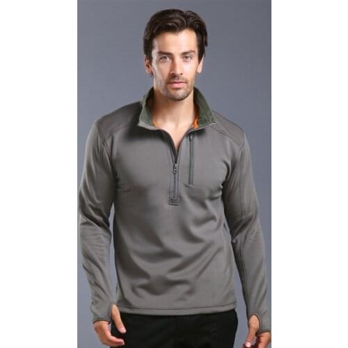 Mens Spring Climbing Training Slim Military Tactical Shirt Male Outdoor Hiking Sports Long Sleeve Breathable Lapel Shirts Tops