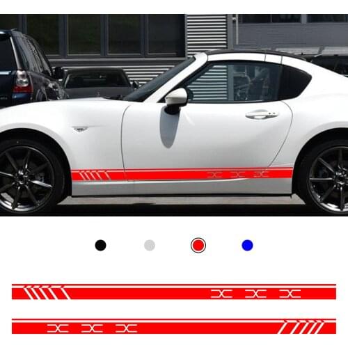 For Mazda MX5 CX 3 5 9 Wagon Sedan Koeru Kai Hazumi Concept MPS Takeri Car Side Skirt Stickers Stickers Decals 1 pair（L+R
