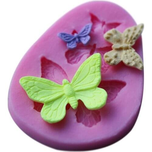 New Nesinger Butterfly Shaped Silicone Mold Cake Decoration Fondant Cake 3D Food Grade Silicone Mould