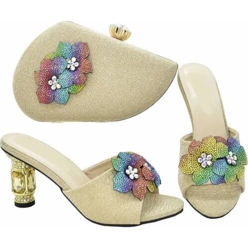 Latest Fcuhsia bag and shoe set Sales In Women Matching Shoes and Bag Set Italian design Shoes with Matching Bags for wedding