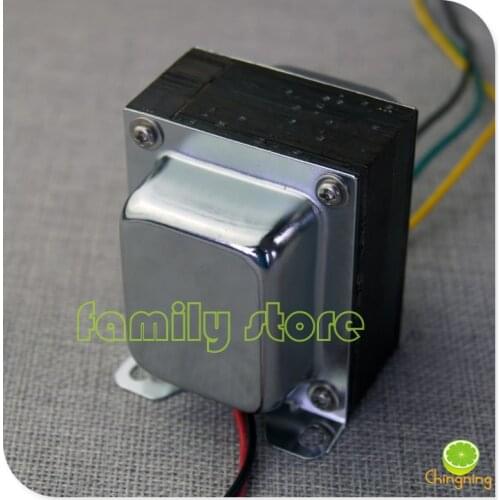 25H 6W 5K Z11 annealing sheet single-ended output transformer, vertical chrome plated cover, used for 6P14 6P1 6V6 electron tube