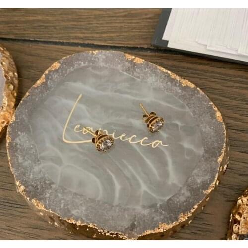 Personalized Resin Jewelry Display Plate Custom Ring Earrings Display Wedding Bridesmaid Gift Hen Party Bride Decoration Gifts
