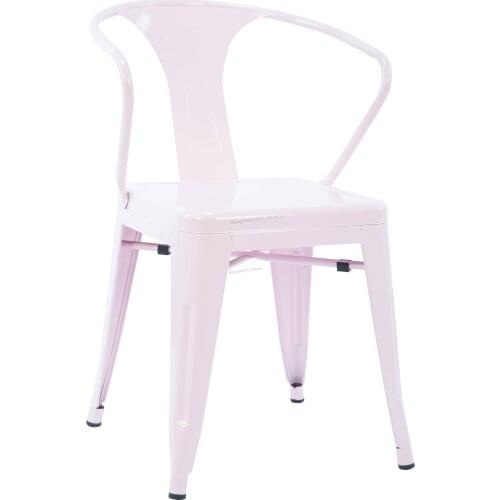 Custom Industrial Style Armrest Restaurant Dining Chair Loft Iron Chair Fast Food Restaurant Retro Single Chair Outdoor Old Stoo