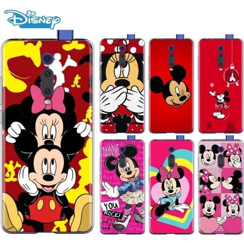 Red Mickey mouse For Xiaomi Redmi 9I 9T 9A 9C 9 Prime 8A 8 7A 7 6A 6 5 5A 4X PRO Plus Transparent Soft Phone Case