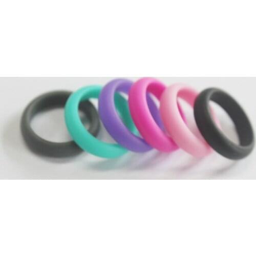 Size 4 5 6 7 8 9 hypoallergenic flexible silicone ring food grade women 5mm wedding band ring men women minimalist jewelry
