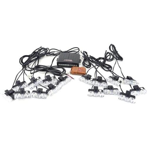 Remote control net flashing light led car drag 8 drag 16 warning flashing wireless remote control super bright clip light