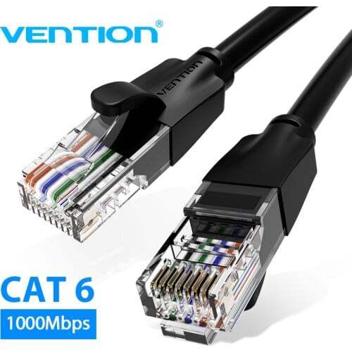 Vention Cat6 Ethernet Cable rj45 Lan Cable CAT 6 Network Patch Cable for Laptop Router PC 0.5m 1m 2m 3m 5m RJ45 Ethernet Cable