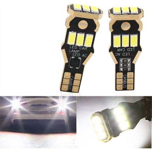 2pcs T16 T15 W16W LED Canbus Bulb 921 912 Reverse Lights Car Exterior Lamp 6500K White 12V DC