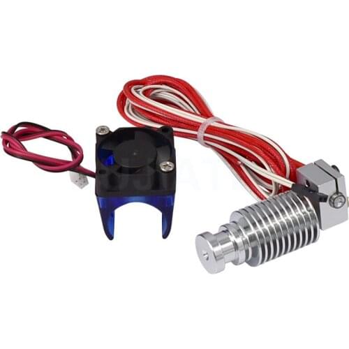V6 Extruder J-head Hotend 0.4mm Fan PTFE Tube Remote Bowden Parts 1.75mm 3mm Filament 3D Printers Part Short Thermistors 12V40W