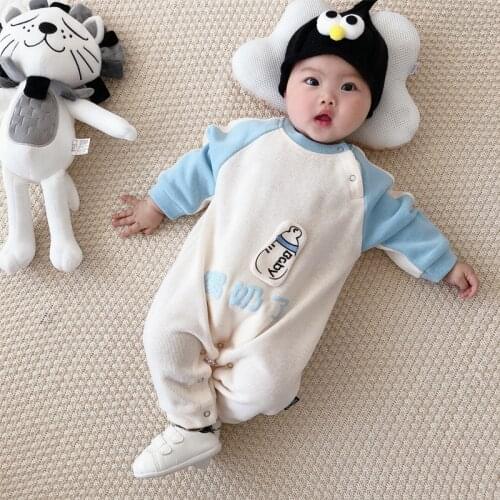 2021 Spring Baby Bodysuit for Boys and Girls One Piece Suits for Newborn 6-month-old Baby Can Go Out In One Piece