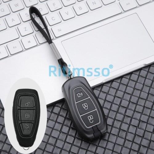 Alloy Car Key Protect Case Cover for FORD C-MAX FOCUS RS ST Fiesta Hatch Car Styling Key Ring Shell Cover
