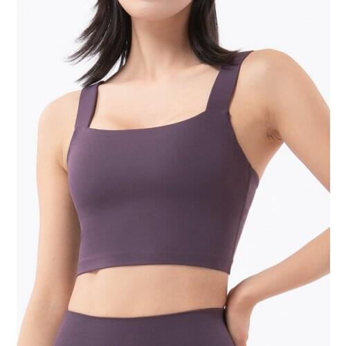 SOISOU New Sexy Top Womens Underwear Yoga Sports Bra Elastic Brassiere Nylon Womens Tube Top Tight Underwear Women 7 Colors