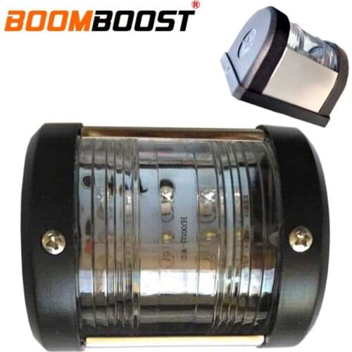 1 Pc 12V Stainless Steel Waterproof Navigation LED Light Tail Stern Light Port Bulb 135 Degrees For Boat Marine Yacht