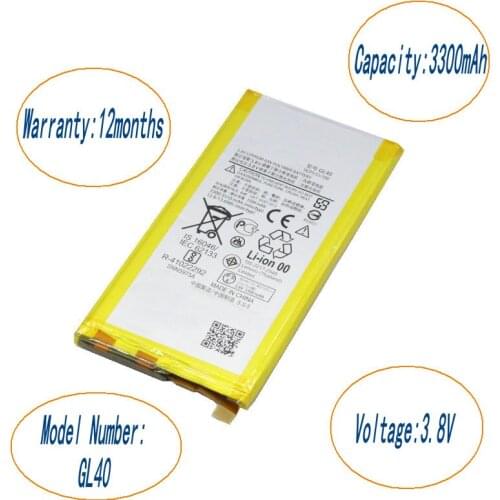 10pcs/lot 3300mAh GL40 Replacement Battery For Motorola Moto Z Play,XT1635-01,XT1635-02,Moto Z Play Droid,XT1635,XT1635-03