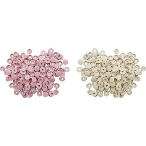 100Pcs / Set Hinged Screw Cover Part for Car Home - Pink, 6.2mm