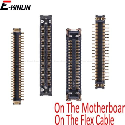 2pcs For iPhone 6S 7 8 Plus X XS Max XR On Motherboard Flex Cable FPC Connector Charger Charging Dock Port Socket Repair Parts