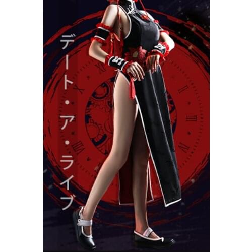 2020 Date A Live Cos Tokisaki Kuangsan Cheongsam Cosplay Costume Female Anime R