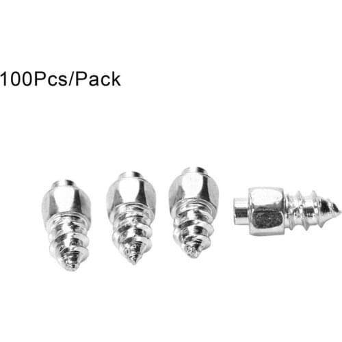 2020 New Model Snow Screw Tire Studs Anti Skid Falling Spikes Wheel Tyres 100PCs For Car Motorcycle Bicycle Winter Emergency