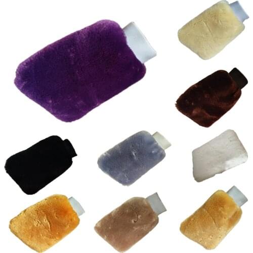 50% HOT SALES!!!Artificial Wool Soft Water Absorption Car Washing Mitten Glove Cleaning Tool